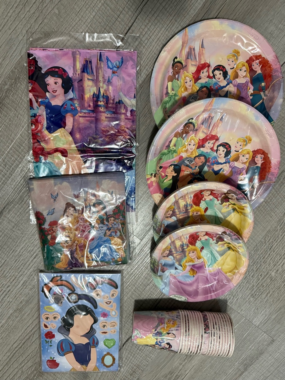 Disney Princess Pink Party Tableware Pack